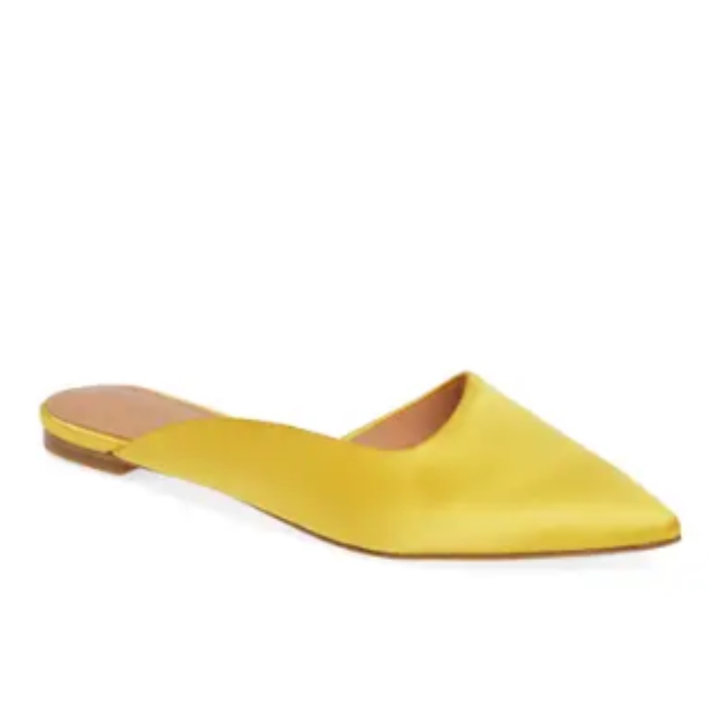 Sigerson Morrison Yellow Satin Mule Size 38